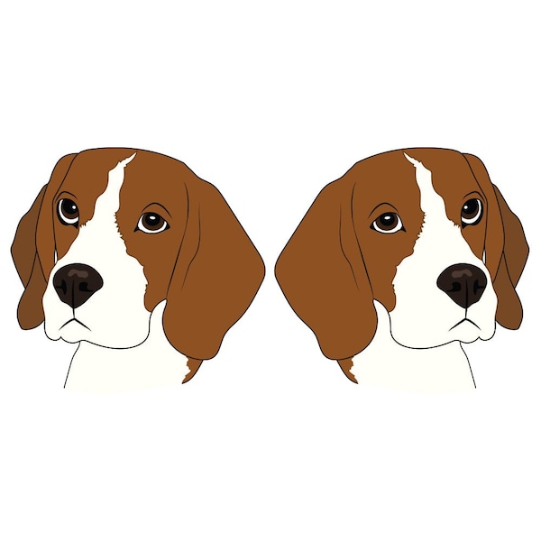 Beagle Dog Decal, Dog Lover Decor Vinyl Sticker